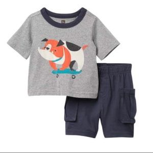 New w/tags Tea Collection 2-piece set 3-6m